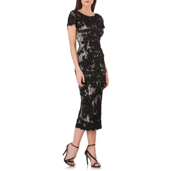 JS Collections Dresses & Skirts - Gorgeous JS COLLECTIONS Soutache Lace Midi Dress